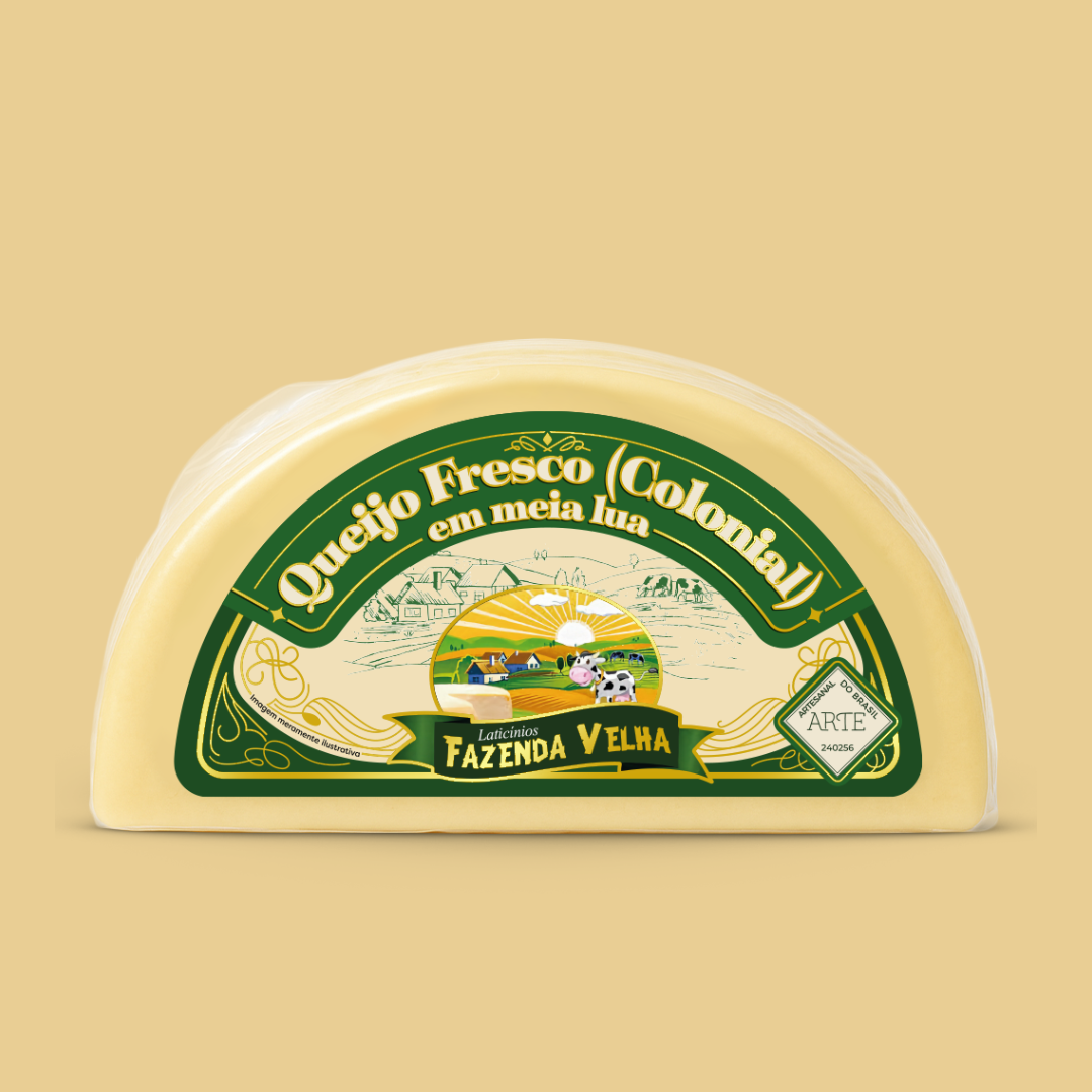 Queijo Fresco Colonial - Meia Lua